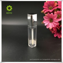forma romboidal de lujo envase de brillo de labios vacío envase de brillo de labios etiqueta privada envases de brillo de labios personalizados